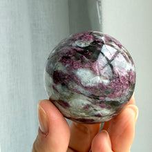 Load image into Gallery viewer, Rubellite (pink tourmaline) Sphere #3

