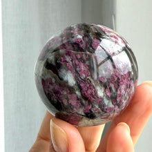 Load image into Gallery viewer, Rubellite (pink tourmaline) Sphere #3
