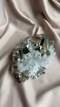 Load image into Gallery viewer, Pyrite on Quartz Cluster
