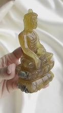 Load and play video in Gallery viewer, Yellow Fluorite Buddha
