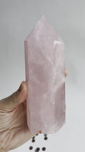 Load and play video in Gallery viewer, Rose Quartz Crystal Point #19
