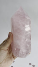 Load and play video in Gallery viewer, Rose Quartz Crystal Point #22
