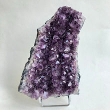 Load image into Gallery viewer, Amethyst Cluster XL, on a stand

