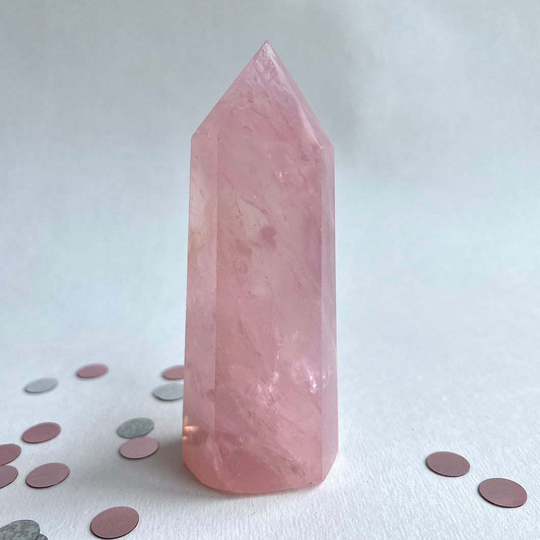 Rose Quartz Crystal Point #21