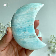 Load image into Gallery viewer, Caribbean Blue Calcite Moon
