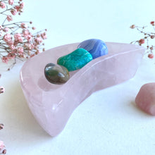 Ladda upp bild till gallerivisning, Månskål i rosenkvarts
