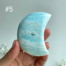 Load image into Gallery viewer, Caribbean Blue Calcite Moon

