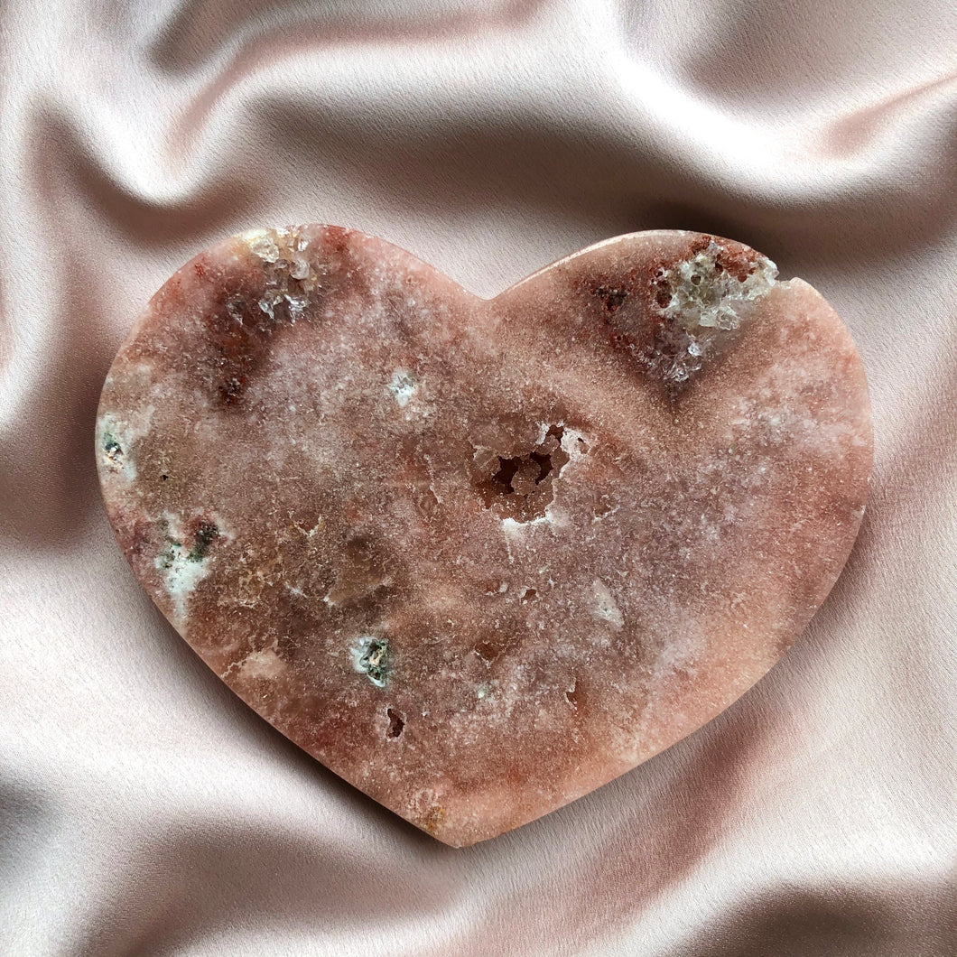 Pink Amethyst Heart #3