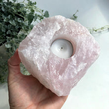 Load image into Gallery viewer, Rose Quartz Candle Holder
