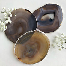 Load image into Gallery viewer, Agate Slice Silver Edge
