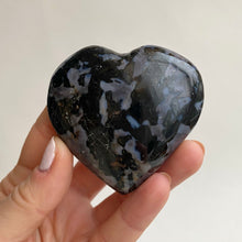 Load image into Gallery viewer, Merlinite (Indigo Gabbro) Heart
