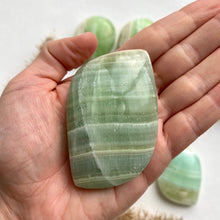 Load image into Gallery viewer, Green Calcite Touch Stones
